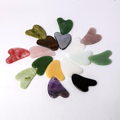 China China hot sale guasha massage tool natural quartz crystal stone guasha board for sale