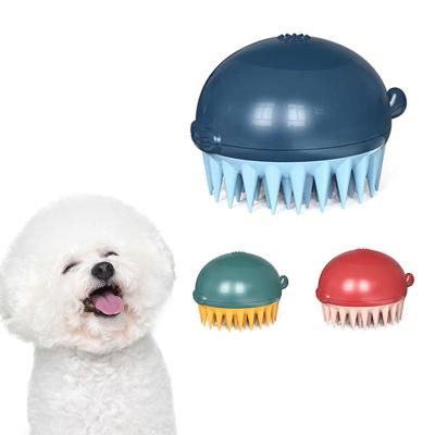 China Hot-selling Viable Dog Cat Dog Pet Bath Silicone Shampoo Massage Shower Washing Colorful Bath Grooming Cleaning Brush for sale