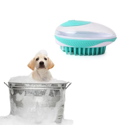 China Viable Custom Different Colors Grooming Different Colors Silicone Shampoo Shower Wash Bath Pet Dog Cat Dog Cleaning Brush for sale