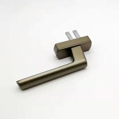 China OEM Simple Modern Gold Two Point Lock High Quality Aluminum Window Handle for sale