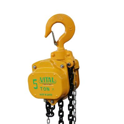 China Goods Manual Hand Lift Small 5 Ton 5ton 1 Ton 10 Ton 2ton 3 Ton Vital Chain Pulley Hoist Block for sale