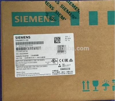 China New and original SINAMICS V20 frequency inverter 6SL3210-5BE21-1UV0 NA for sale