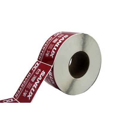 China Waterproof High Quality Brushed Silver Adhesive Electric Adhesive Waterproof Can Be Customized Printing for sale