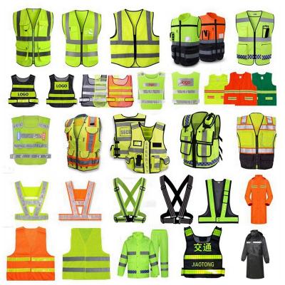 China Safety Outdoor Reflective Pet Material Hi Force Water Proof Police Protective Reflection Reflecting Vest Rain Jacket Safty Clothing for sale