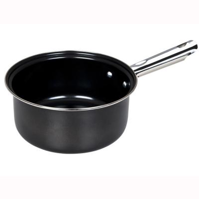 China Sustainable Hot Sale Black Milk Pan Sauce Pan for sale