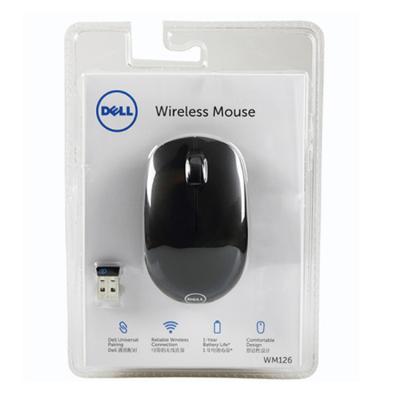 China Compatible with Dell Laptop USB Receiver Home Business Office Portable Wireless Mouse WM126 About 96.55*60*35 (mm) for sale