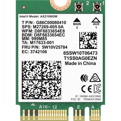 China EDUP AX210NGW Wifi 6E Card 3000Mbps Intel AX210 Network Card BT 5.2 Dual Band AX210 Tri Band AX210NGW WiFi Card for sale