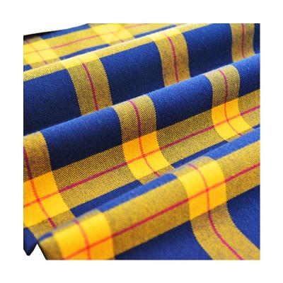 China Anti-Static Woven TR Spandex Yarn Dyed Custom Uniform Checkered Tailoring Fabric For Men Or Women for sale