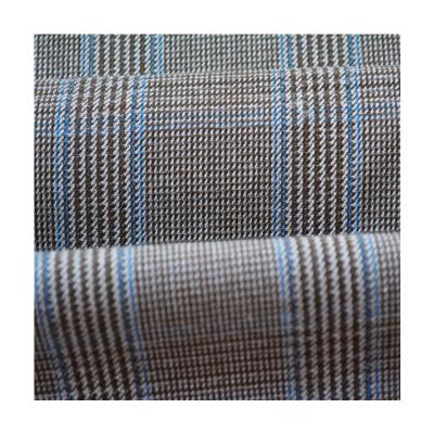 China Factory hot selling checkers antistatic fabric t/r 80/20 twill suiting fabric for men for sale