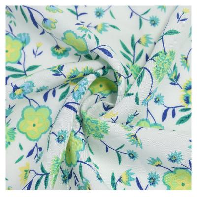 China Wrinkle Resistant Customize Newest Design Dye 45s 100% Rayon Reactive Print Fabric For Dress Woman Material for sale