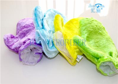 China Microfiber Wash Mitt Gloves Good Helper For Kitchen Dishes Cleaning for sale