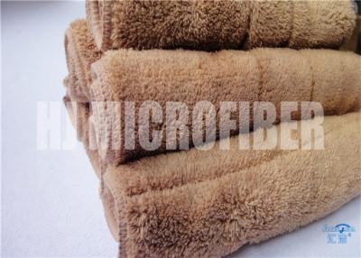 China O velo coral de toalha de limpeza 450gsm do microfiber da poliamida 30*40 do poliéster 20% de 80% conduziu a toalha quadrada à venda