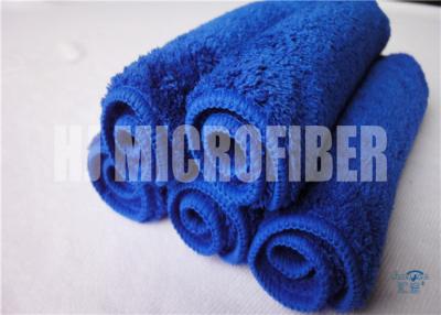 China Super Absorbency Blue Color Hand Towel Mixrofiber Coral Fleece Towel For Kitchen for sale