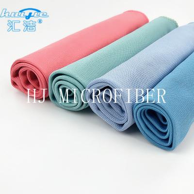 China Microfiber Car Cleaning Cloth Glass Window Wash Towel Super Absorbency Blue Color for sale