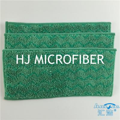 中国 Microfiberの床のモップのW形のモップはパッドを入れますぬれたモップの頭部の緑12