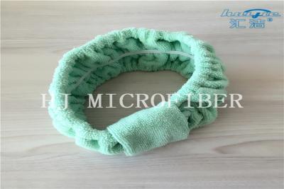 Cina Banda dei capelli di Chasp del tessuto dell'asciugamano di Microfiber di colore verde per il fronte di lavaggio o del bagno facendo uso di in vendita