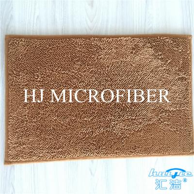 중국 최고 연약한 Microfiber 매트 셔닐 실 발닦는 매트 지면 방석 회색 색깔 최고 흡수제 판매용