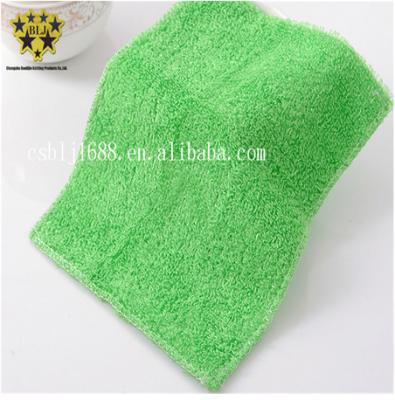 China OEM Microfiber Dish Cloth Green Ultrasonic Trimming Coral Fleece 600gsm for sale