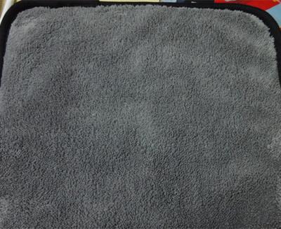 China 30 * 30 Gray Color Microfiber Kitchen Towels 80 %  Polyester 20 %  Polyamide Coral Fleece for sale