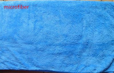 China Het blauwe 80 * 140cm Altra Dikke Microfiber Badhanddoeken Super Absorberende Badkamers Schoonmaken Te koop