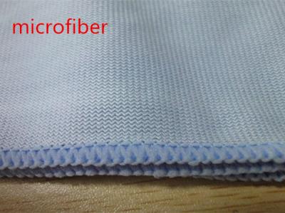 China Lint free Microfiber Kitchen Towels 40 * 40cm , Light Blue Kitchen Cleaning Cloth for sale