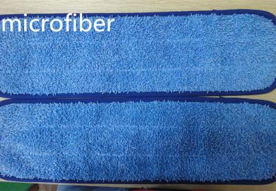 China Blue 13 * 47cm Microfiber Wet Mop Pads High And Low Twisted Fabric Microfiber Mop Heads for sale