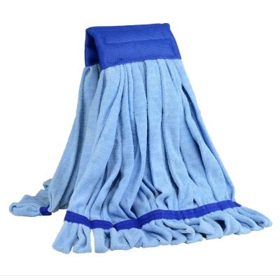 China Large Microfiber Wet Mop Pads Head Replacement Cleans Faster Than Conventional Cotton String Mops for sale