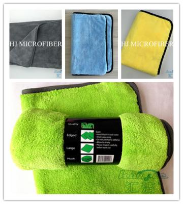 China 300gsm Microfiber Coral Fleece Car Cleaning Cloth Car Care Cloth Super Absorbent for sale