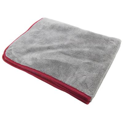 China 50X70cm Double Deck Coral Fleece Microfiber Car Cleaning Cloth for sale