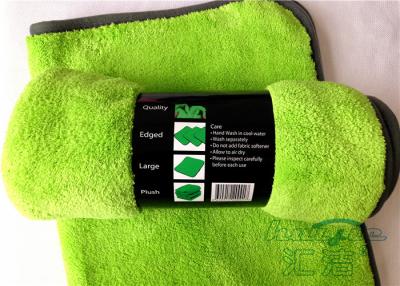 China Groene van het de Polyester20% Polyamide van Kleurenmicrofiber Super Zachte Super Absorberende 80% de Auto Schoonmakende Handdoeken Te koop