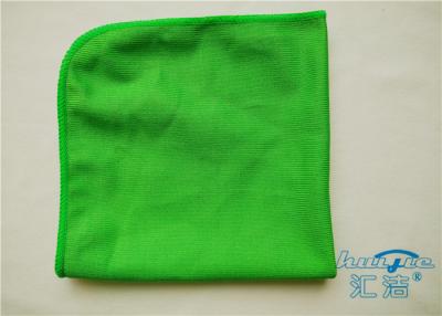 China Shiny Smooth Green Microfiber Glass Cleaning Cloth For Mirrors , Screens for sale