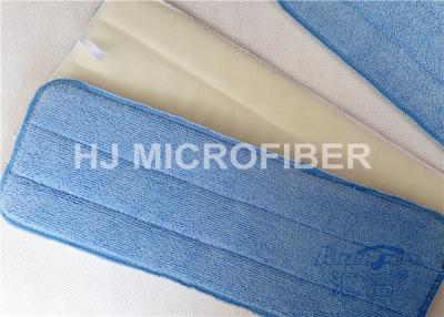 China High Absorbent Blue Microfiber Dust Mop / Microfiber Flat Mops 5” X 18” for sale