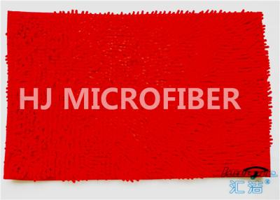 China OEM Super Soft Bedside Mat / Super Absorbent Bath Mat In Red 14