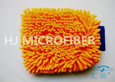 China Lange de Wasmitt van Haarchenille Microfiber Zonnige Oranje Sneldrogend, Anticorrosive Te koop