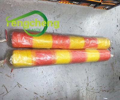 China HDPE Material Orange 100gsm Warning Barrier Netting, Crash Barrier Netting For Road Construction for sale