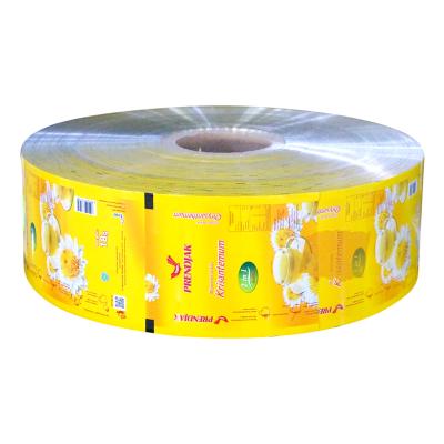 China Automatic Moisture Proof Wrapping Films Lemon Tea Roll Film Wrapping Stock Plastic Roll For Beverage Power Packing for sale