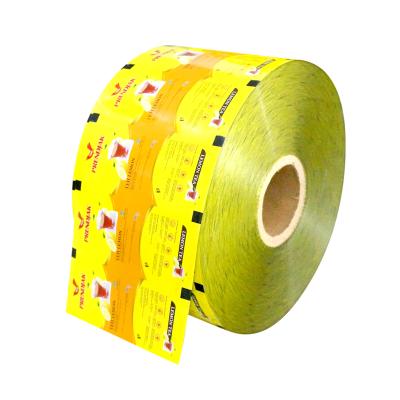 China Custom Flexible Printed Auto Roll Film Moisture Proof Wrapping Plastic Film For Food Wrapping for sale