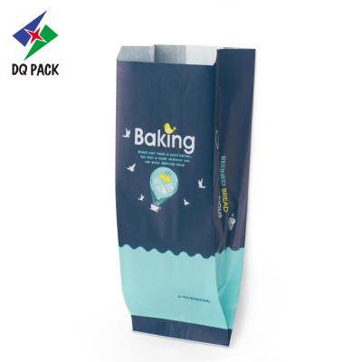 China Disposable Soft Packaging Kraft Paper Bag For Bread Packaging Pouch Food Packing Snacks Packaging With Window for sale