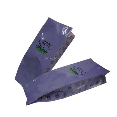 China Food Custom Printing Tea Bag Heat Seal Plastic Laminated High Barrier Side Gusset Aluminum Foil Food PE Engraving Printing for sale