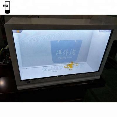 China 32 Inch IR Customized 3D Touch Screen Android Infrared Transparent Screen Transparent LCD Showcase Use For Jewelry Store for sale