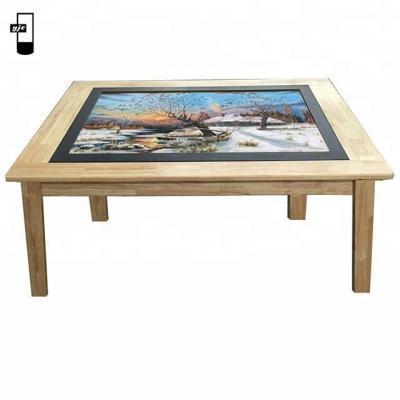 China Customized IR newcomer 43 inch wooden Android touch table lcd digital signage for sale