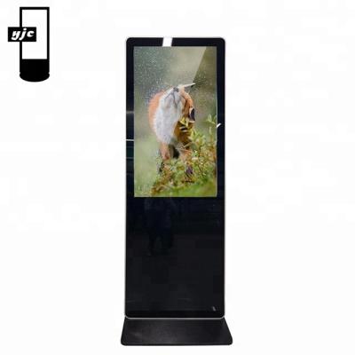 China Indoor Full Black Color 49 Inch Advertising Display Digital Signage OEM ODM Supported Indoor Floor Stand Display for sale