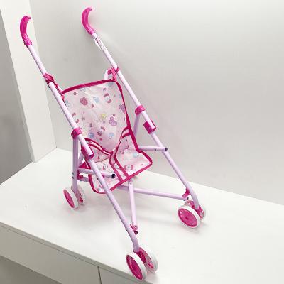 China Universal Wheel Baby Girl Fashion Foldable Toddler Toys Baby Strollers, Funny Girl Playing Realistic House Play Kids Doll Stroller Toy for sale