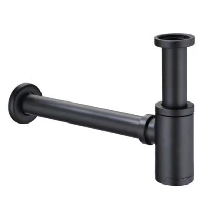 Chine Accessoires siphon rond, drain de lavabo de piège de bouteille d'évier de piège de Matt Black P à vendre