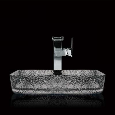 Chine Salle de bains fumeuse 105mm lisse de cuvette de Grey Rectangular Vessel Sinks Wash à vendre