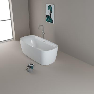 Cina 170x80x58cm vasca da bagno acrilica con scarico centrale in vendita