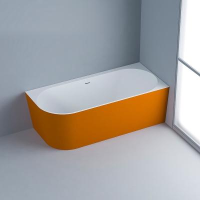 China Matt Brown Long Lasting Soaking Bathtub Fresh Pure Acrylic Material for sale