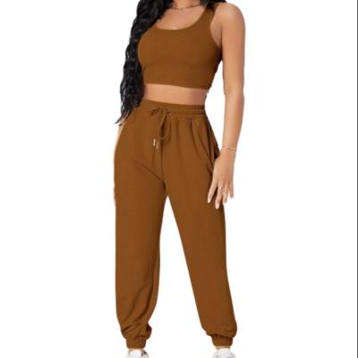 China Hot Sales QUICK DRY Designer Joggers Two Piece Shorts Set Women Pants Clothing Women Two Piece Set for sale