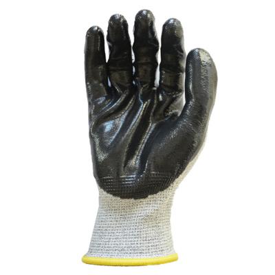 China Anti Slip Oil Proof EN388 Cut Resistant ISO13997 Level A4/D Nitrile Coated Safety Anti Cut Gloves for sale