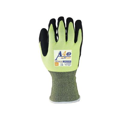 China EN388 Flexible Bulk Nitrile Coated Dipped Universal Light Duty Construction Safety Gloves Gardening Working Guantes for sale